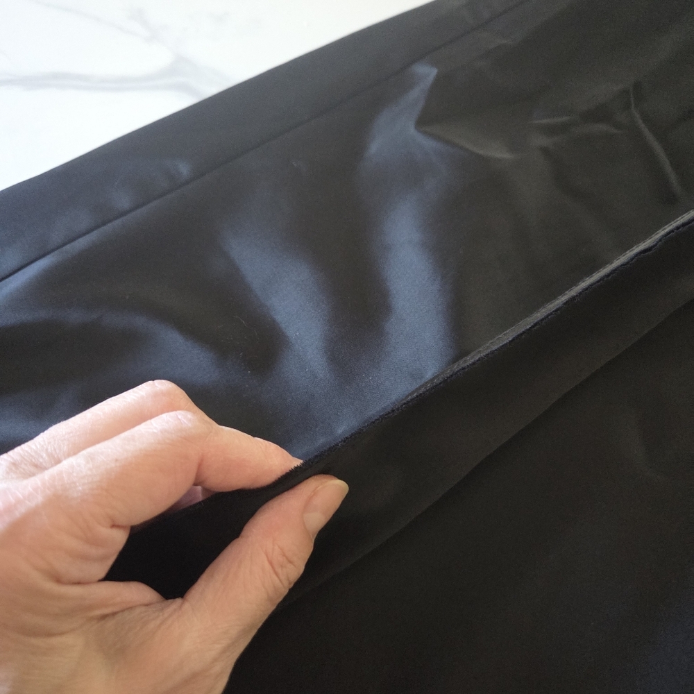 Topshop Elegant Black Satin Wide-Leg Pants - Picture 4 of 4